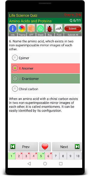 Life Science Quiz Screenshot 2