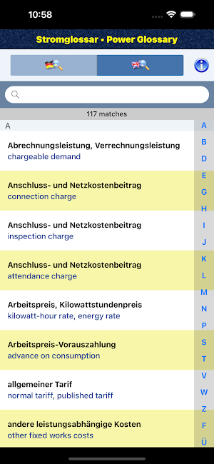 Power Glossary Screenshot 0
