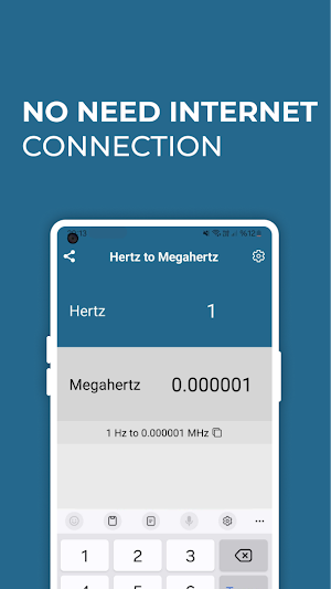 Hertz to Megahertz Converter Screenshot 1