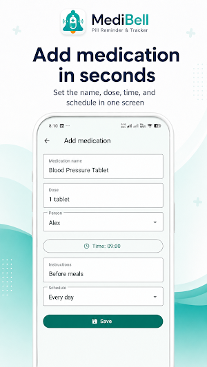 MediBell: Pill Reminder Screenshot 1
