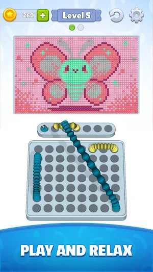 Tubes Jam – Thread Art Puzzle Screenshot 3