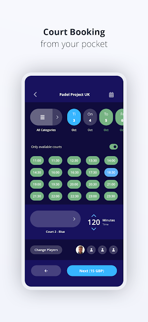 Padel Project UK Screenshot 2