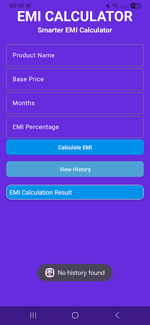 Smart Loan EMI Calculator Screenshot 1