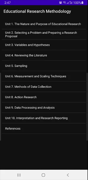 Research Methods in Education Screenshot 0