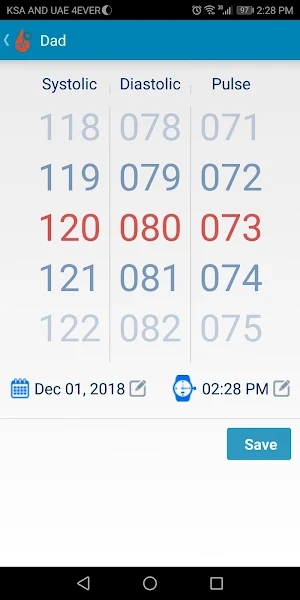 Blood Pressure Screenshot 0