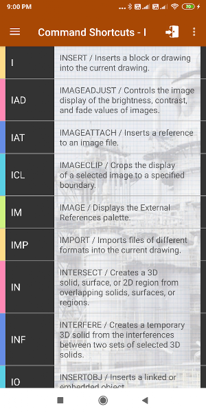 Autocad Shortcuts Screenshot 3