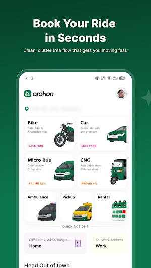 Arohon - Request a Ride Screenshot 0