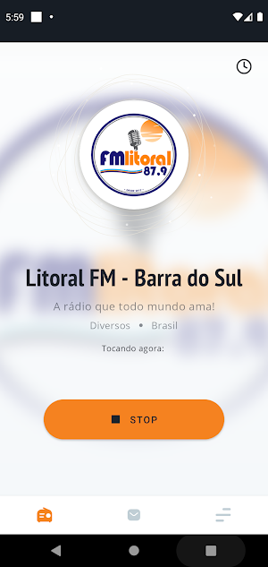LITORAL FM BARRA DO SUL Screenshot 0