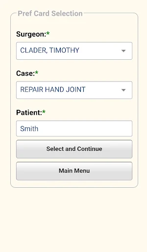 SurgiCare Inventory Mobile Screenshot 2