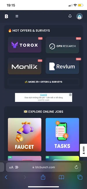 BTC Bunch Rewards Screenshot 2