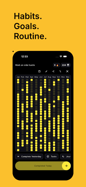 Habit Tracker - HabitSwipe Screenshot 1