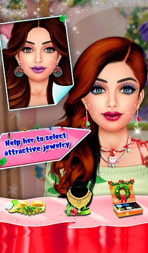 Christmas Makeup Dressup Games Screenshot 0