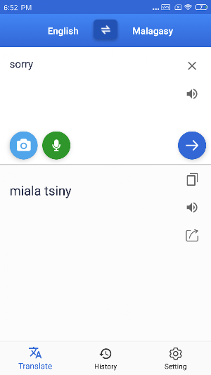 Malagasy English Translate Screenshot 1