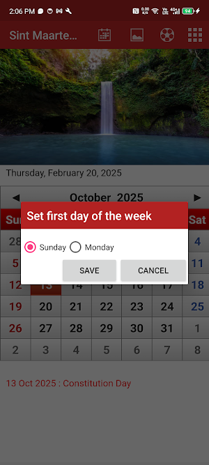 Sint Maarten Calendar 2025 Screenshot 3