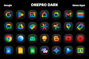 OnePro (Dark) - Icon Pack Screenshot 2