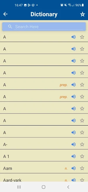 Dictionary Screenshot 1