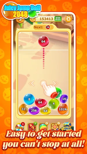 Juicy Jump Ball 2048 Screenshot 1