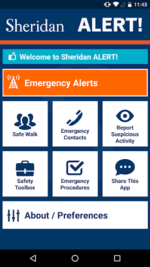 Sheridan Alert screenshot 1