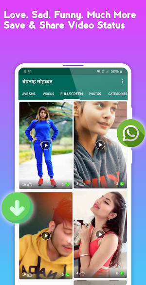 Hindi Status - Video status,Shayari तेरे संग यारा Screenshot 2