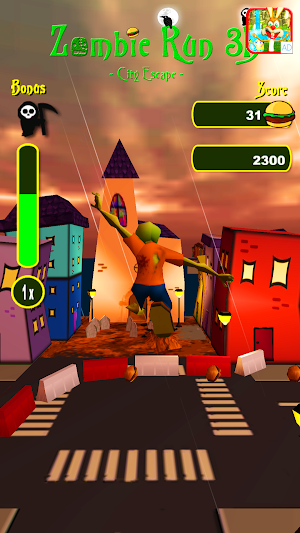 Zombie Run 3D - City Escape Screenshot 1