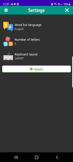 Wordlet: Guess Word Phone & TV Screenshot 3
