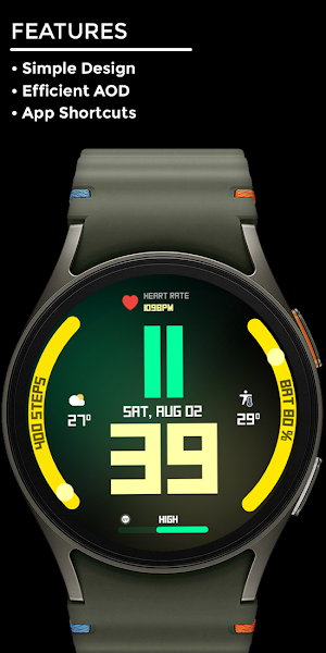 Night 04D - watch face Screenshot 1