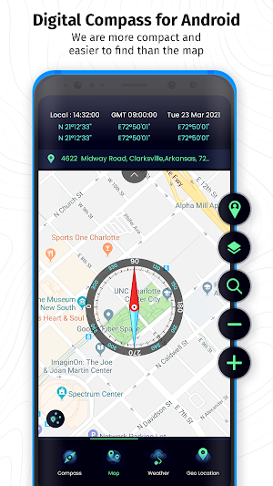 Digital Compass for Android -  Screenshot 1
