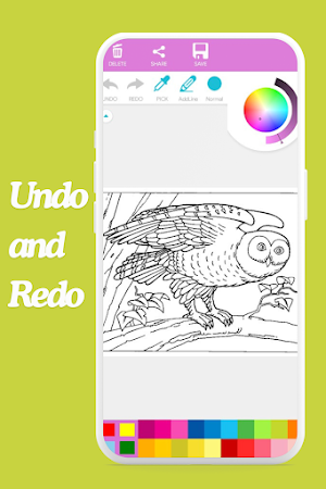Owl Coloring Book Screenshot 2