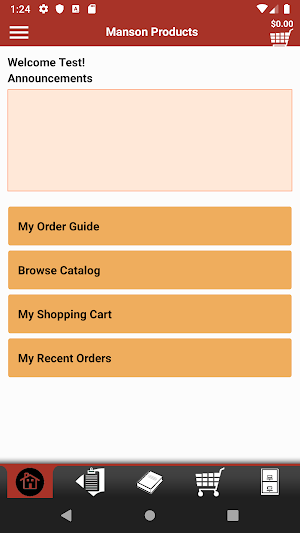 Manson Products Checkout Screenshot 0