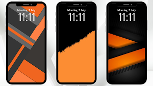Black And Orange Wallpaper Screenshot 1