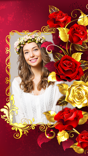 Flower Photo frame 2020 : Rose Flower Photo Editor Screenshot 0