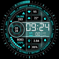 Blue Frosted Glass ZKin Watch