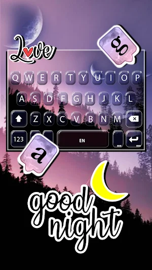 Aesthetic Mountain Keyboard Background Screenshot 2