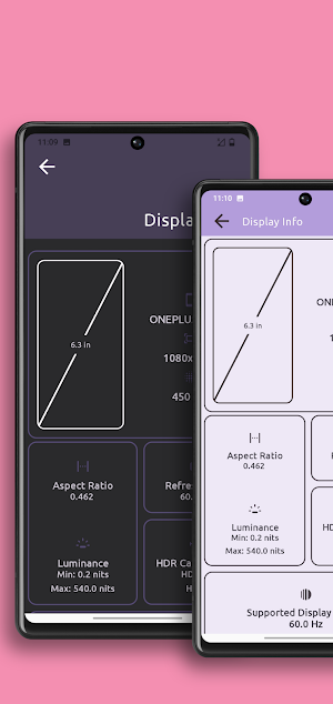 Screen test and info Screenshot 2
