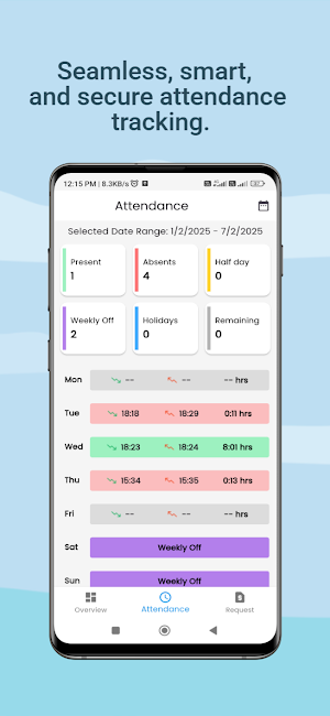 Attende - Client App Screenshot 1