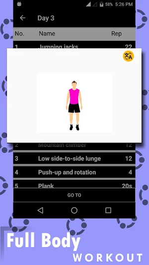 Full Body Workout - Home Workout Screenshot 1