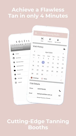 Soleil Tanning Studio Bookings Screenshot 3