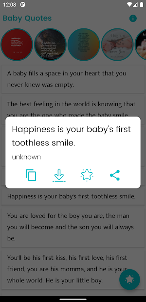 Baby Quotes and Sayings Screenshot 0