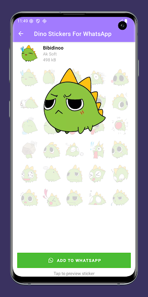 Dino Stickers For WhatsApp Screenshot 3