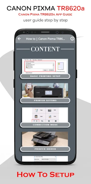 Canon Pixma TR8620a Wifi Guide Screenshot 0