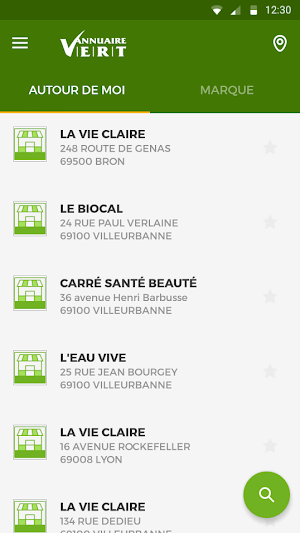 Annuaire Vert Screenshot 1