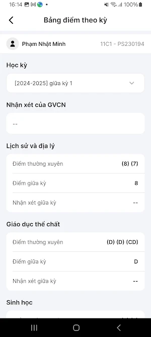 BMS - Phụ huynh Screenshot 3