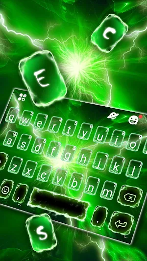 Green Thunderstorm Keyboard Th Screenshot 1