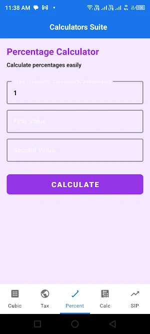 Calculators Suite Screenshot 1