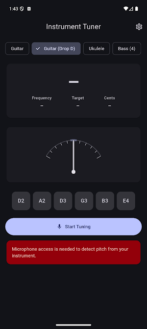 Instrument Tuner Screenshot 0