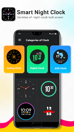 Neon Night Clock: Live Clock Screenshot 3