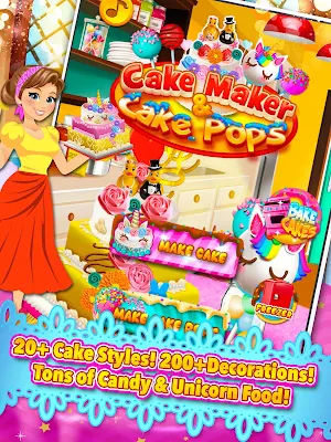 Cake Maker & Cake Pops - Dessert Fun Cooking Game Screenshot 0