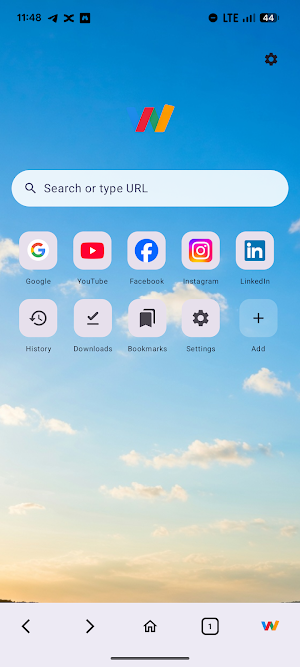 Wind Browser: Fast & Light Screenshot 0