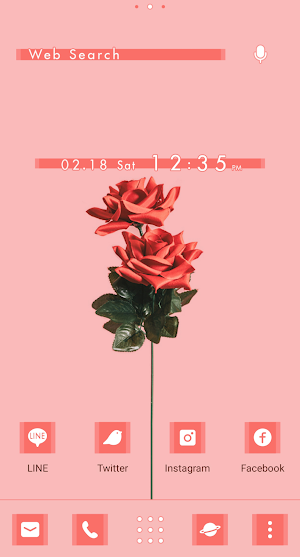 Blooming Roses Theme +HOME Screenshot 0