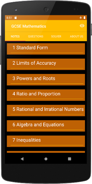 GCSE Mathematics Revision Screenshot 0
